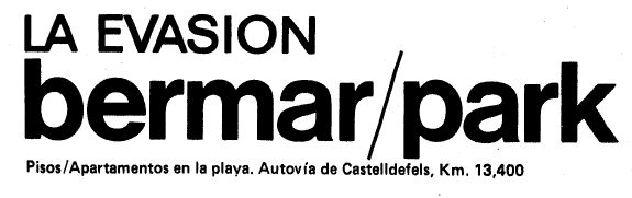 Logotipo del edificio BERMAR PARK de Gav� Mar creado por la inmobiliaria CONFORT